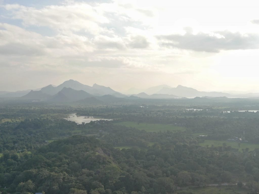 landscape from the top of sigiriya rock sri lanka