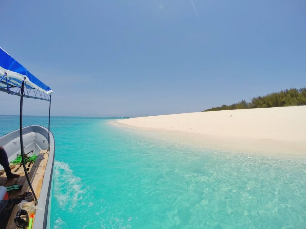 A boat ride next to Zanzibar