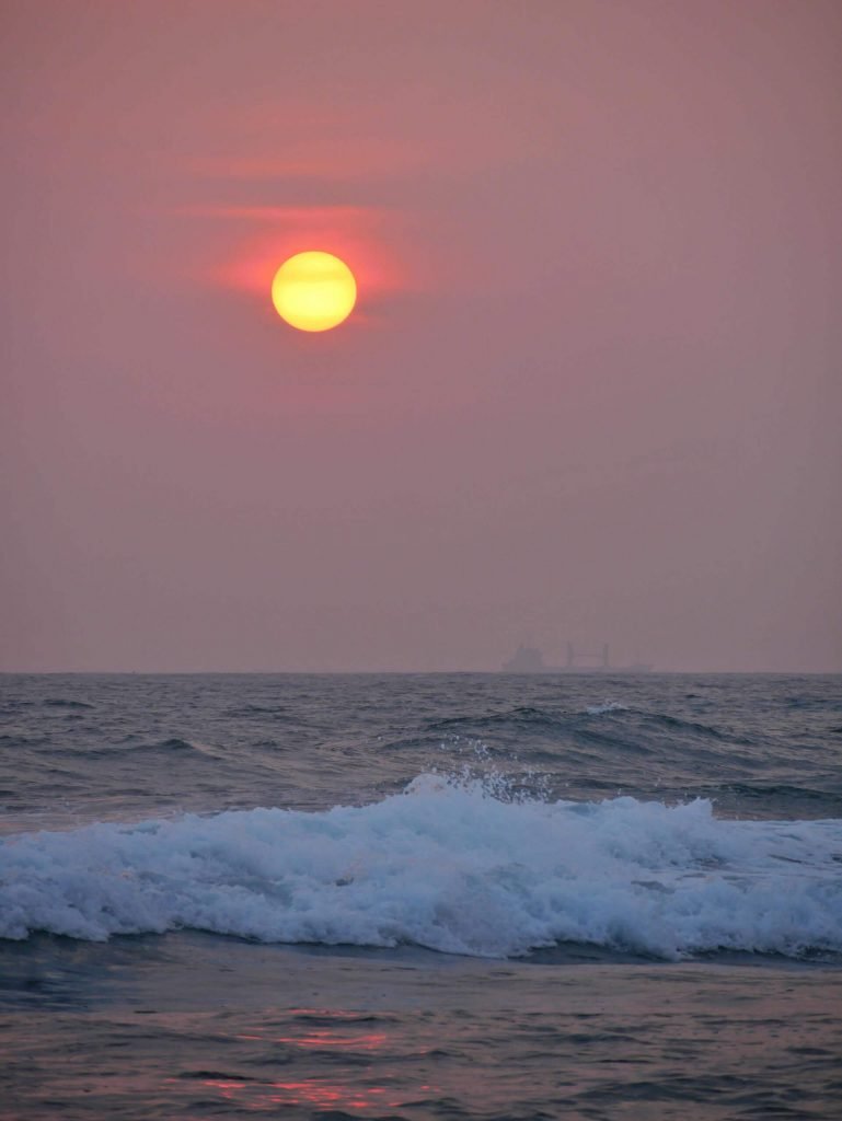Sunset at Dalawella Beach, Unawatuna, Sri Lanka
