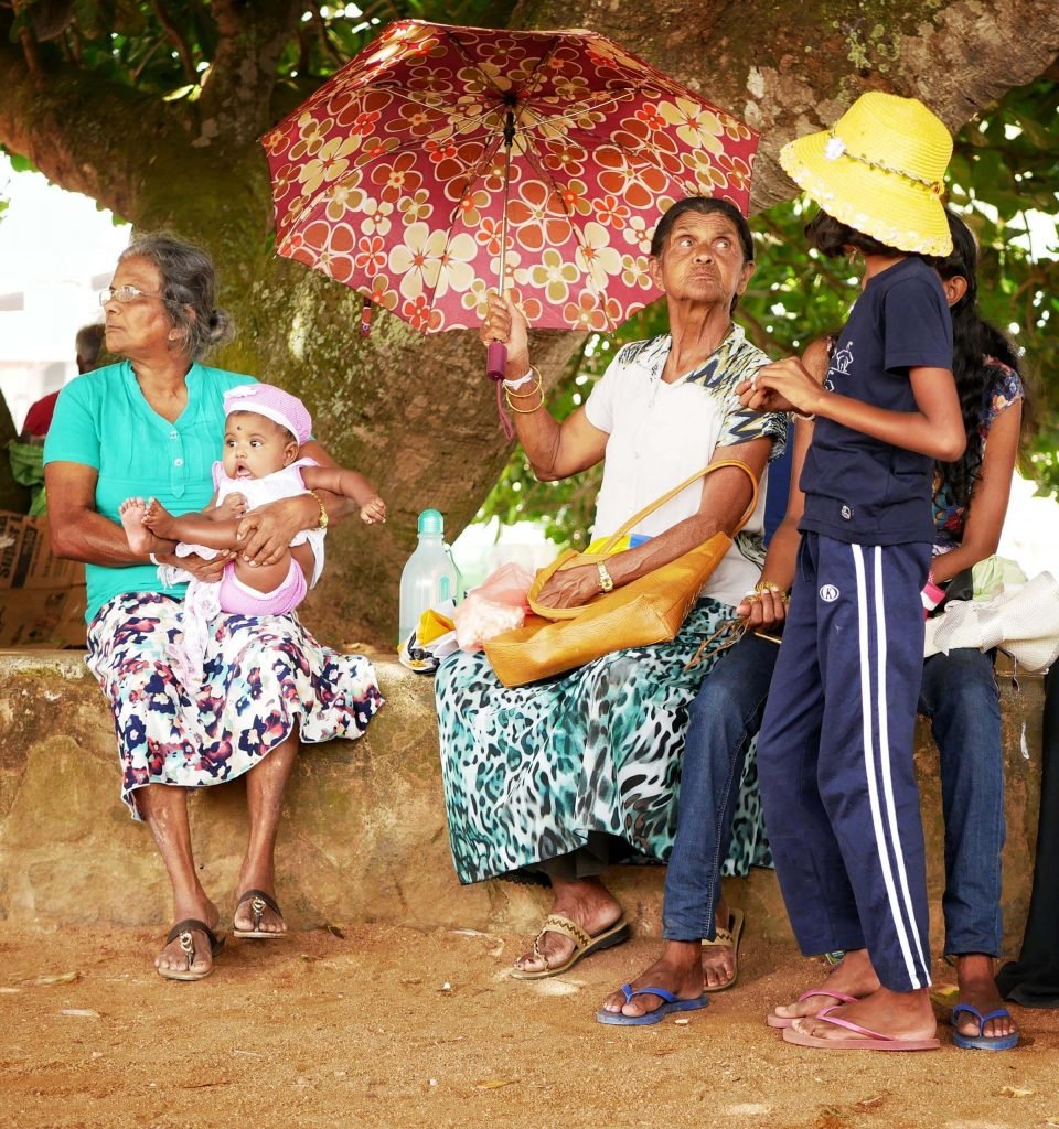 a sri lankean family at Galle