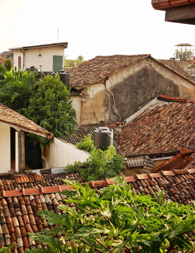 view over the roofs of Galle Fort