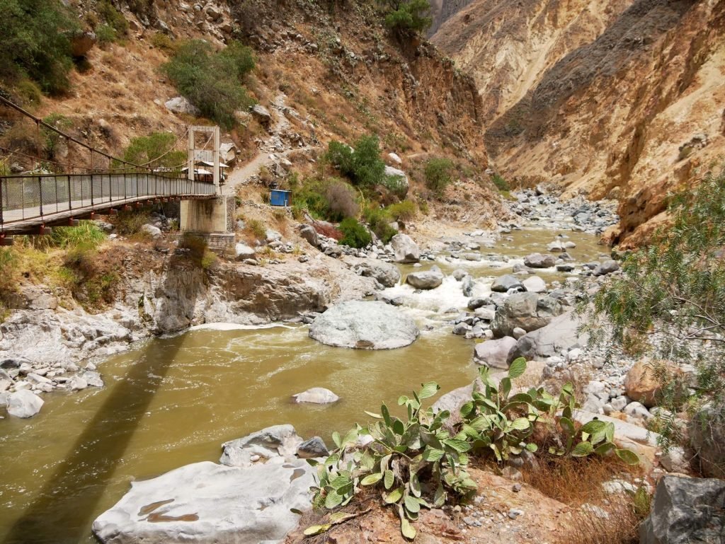 A bridge at Colca canyon, Peru