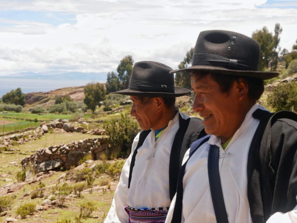 Two Taquileños on Taquile island