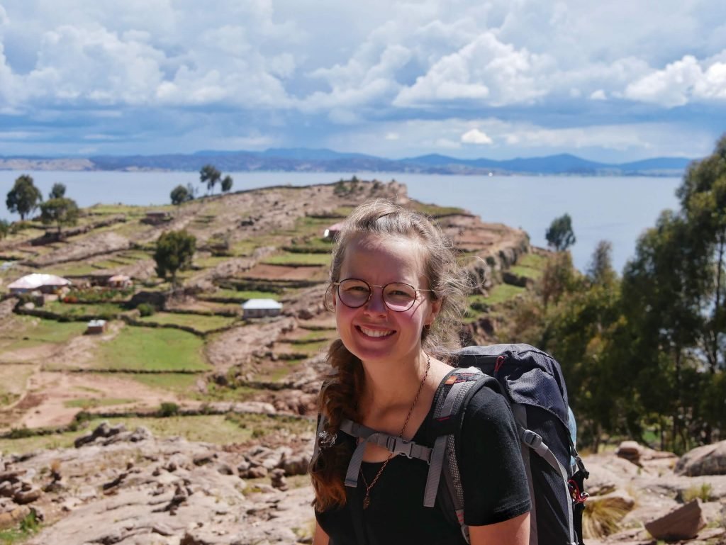 Britta Wiebe portrait at Taquile island