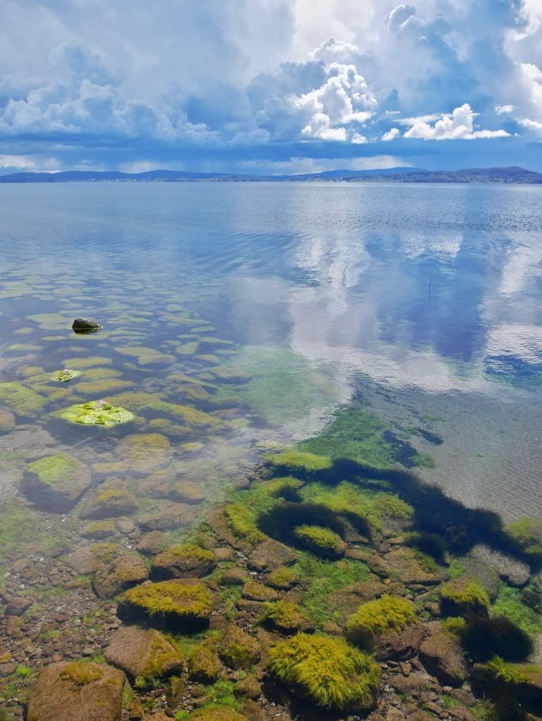 Clear Lake Titticaca view in Peru