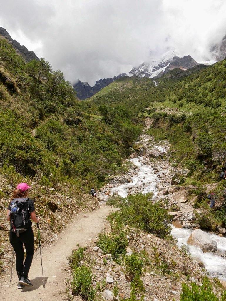 Britta Wiebe wandering in the mountains of Peru