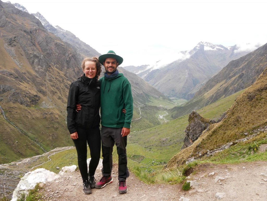 Britta Wiebe & Jamin Mahmood during Salkantay Trek