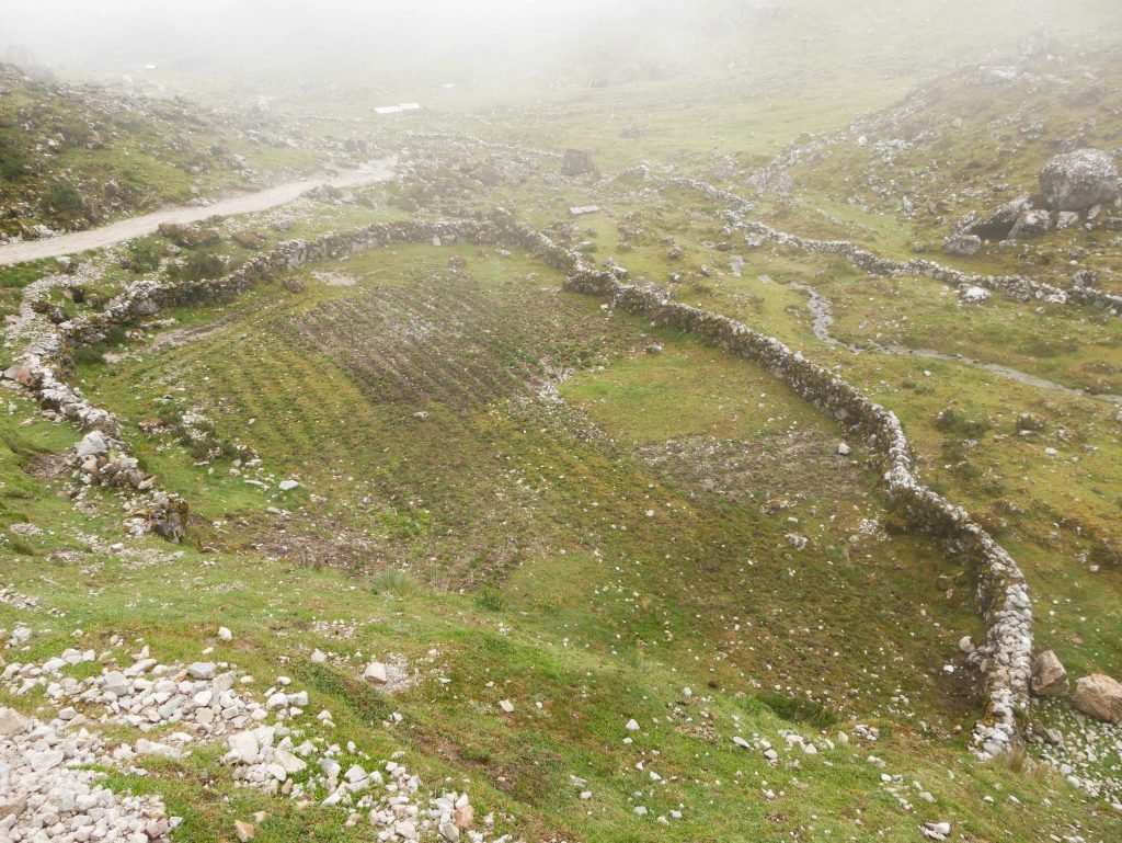 An old inkan wall in peru during Salkantay Trek
