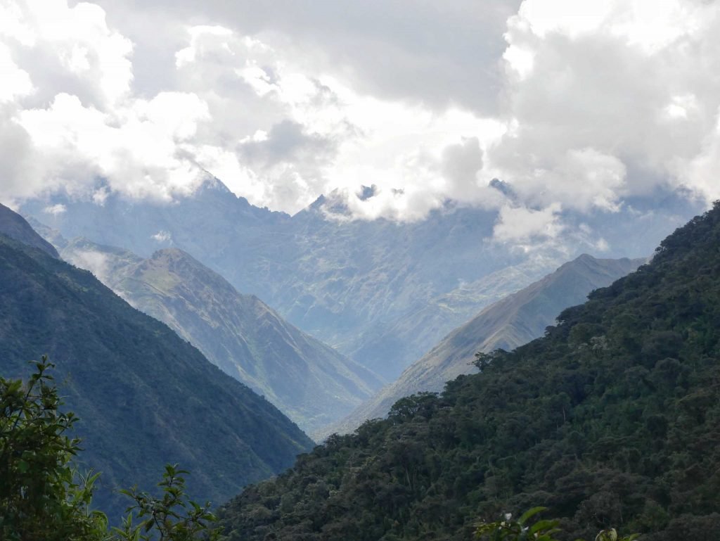 Green mountains in Peru
