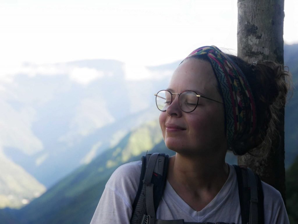 Girl enjoying life in Peru
