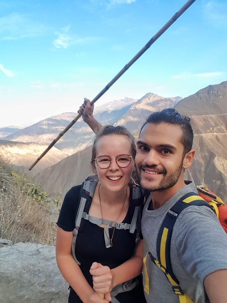 A couple at Colca canyon, Peru