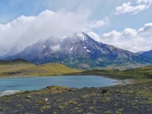 mountain views in national park torres del paine