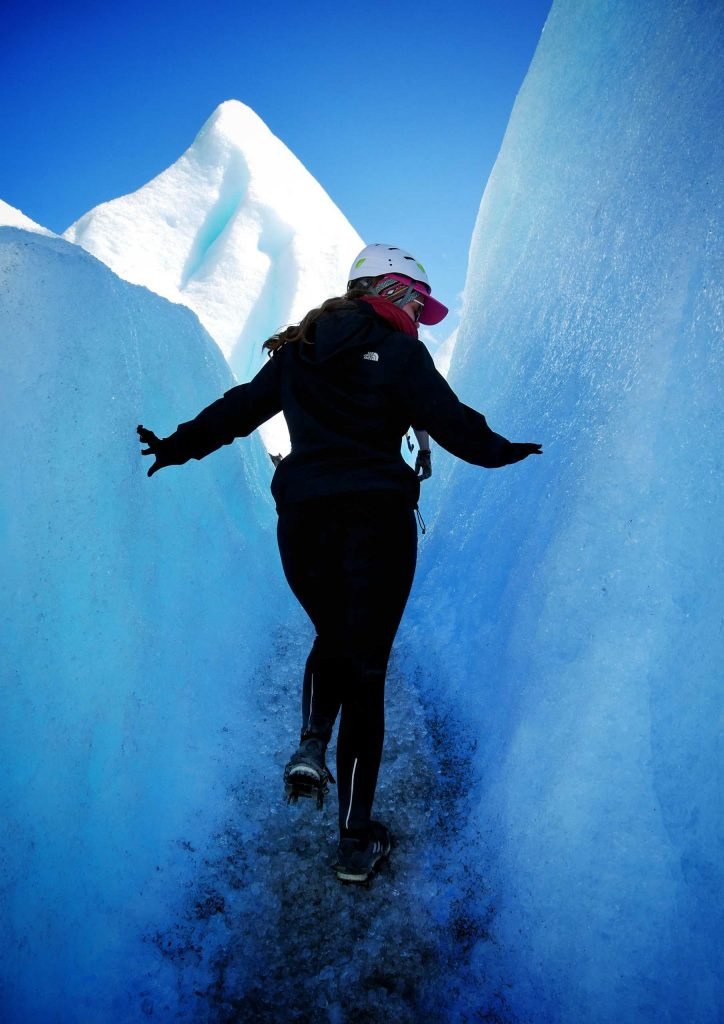 Britta Wiebe in Glacier Perito Moreno