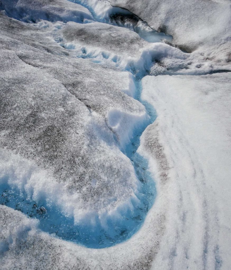 glacial river stream glacier perito moreno