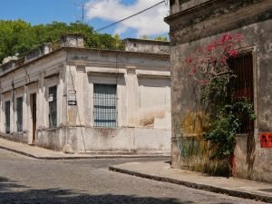 Street in Colonia del Sacramento Uruguay