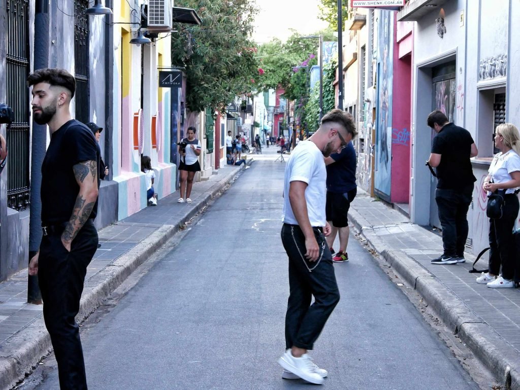 influencer photoshoot in Palermo street