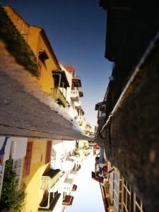 water reflection in Cartagena Colombia