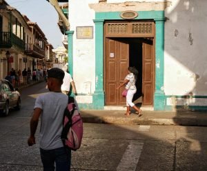 people going to work in Cartagena Colombia