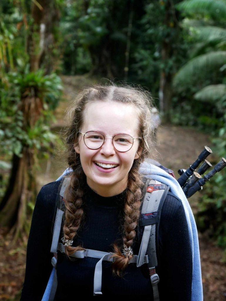 girl at stairs of ciudad perdida