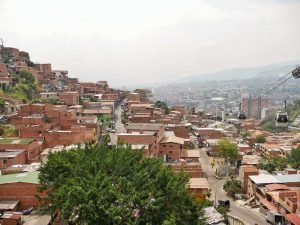 medellin view with cable cars